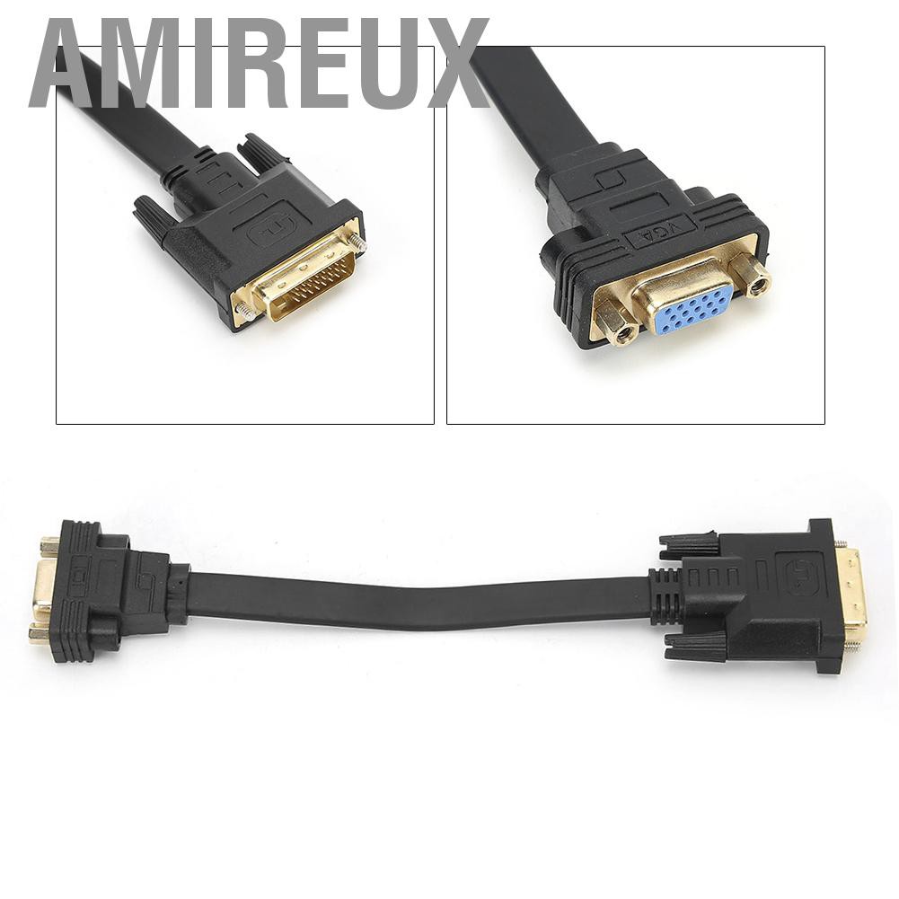 Bộ Chuyển Đổi Video Amirex Dvi D Dual Link 24 + 1 Male Sang Vga Female