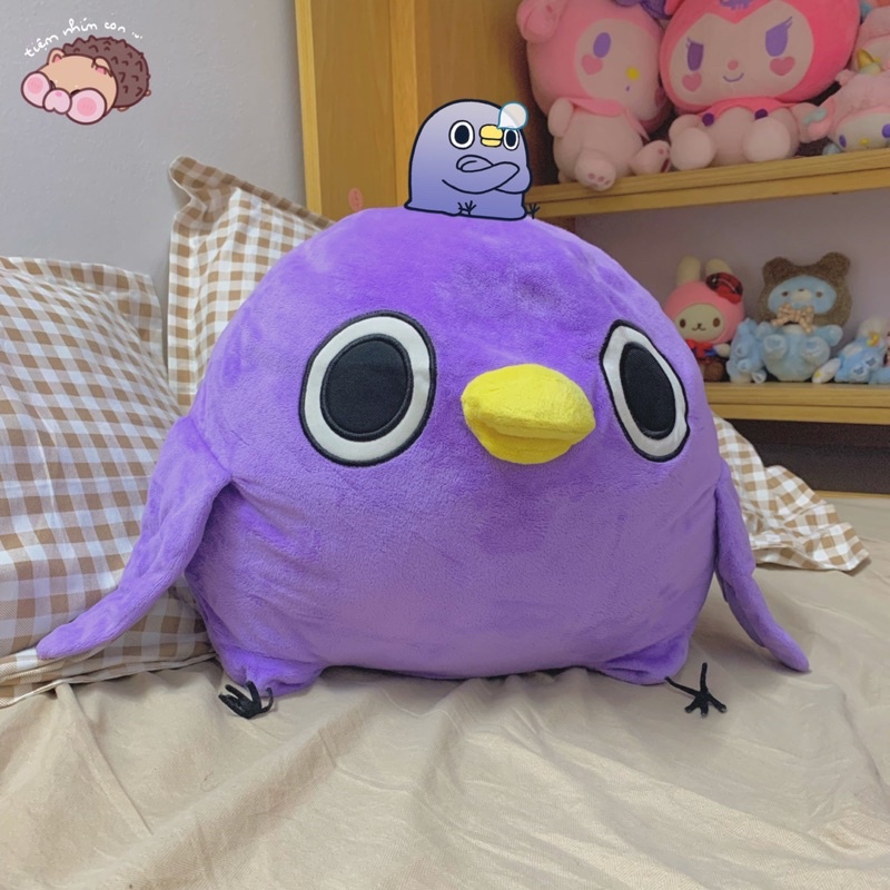 Gấu bông Chim béo Mentori Sticker Messenger