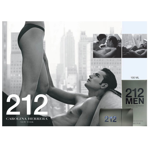Lăn khử mùi nước hoa dành cho nam 212 MEN NYC Carolina Herrera (75g) Pháp | BigBuy360 - bigbuy360.vn