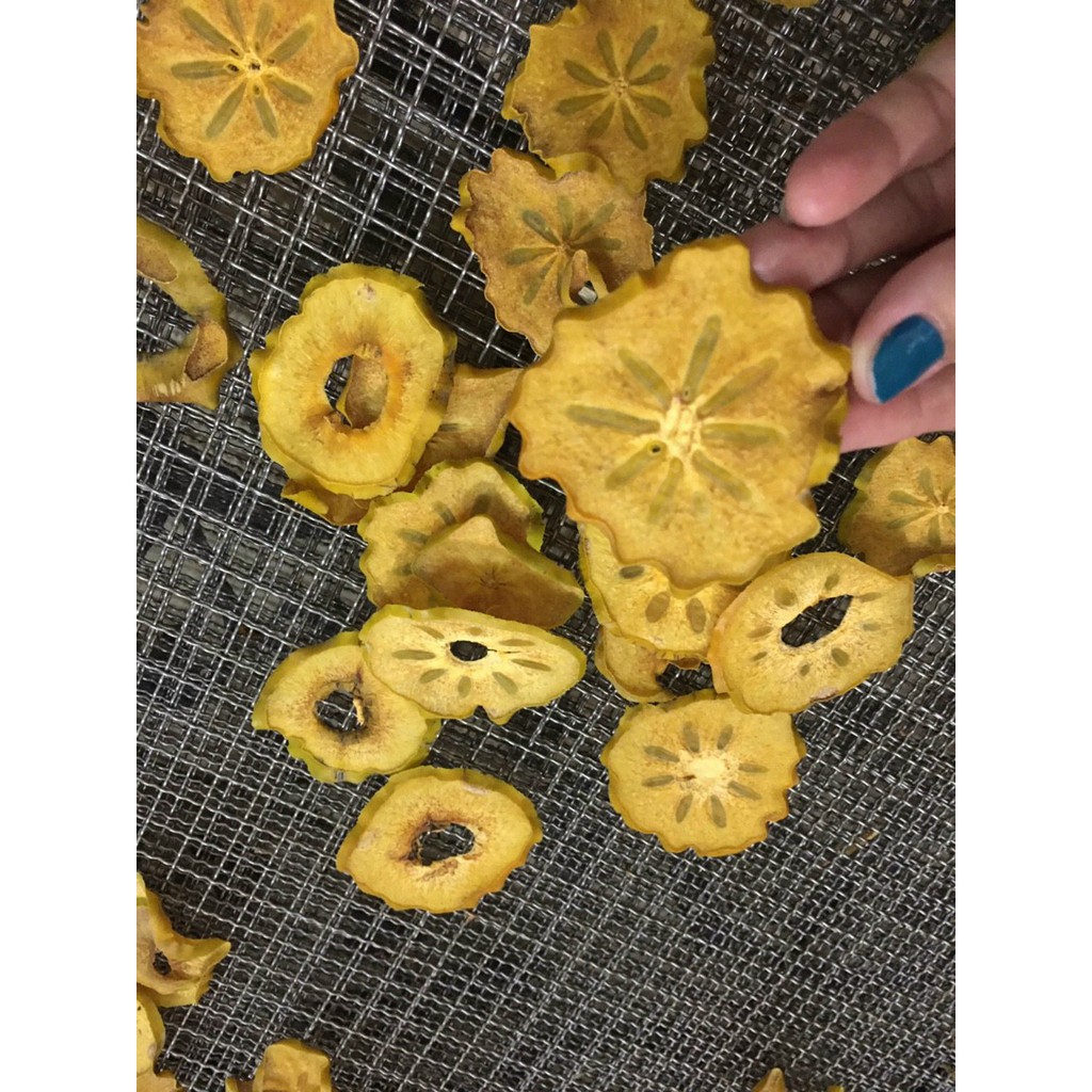 Hồng giòn thái lát sấy lạnh - Trọng lượng 250 gram - Hàng loại 1