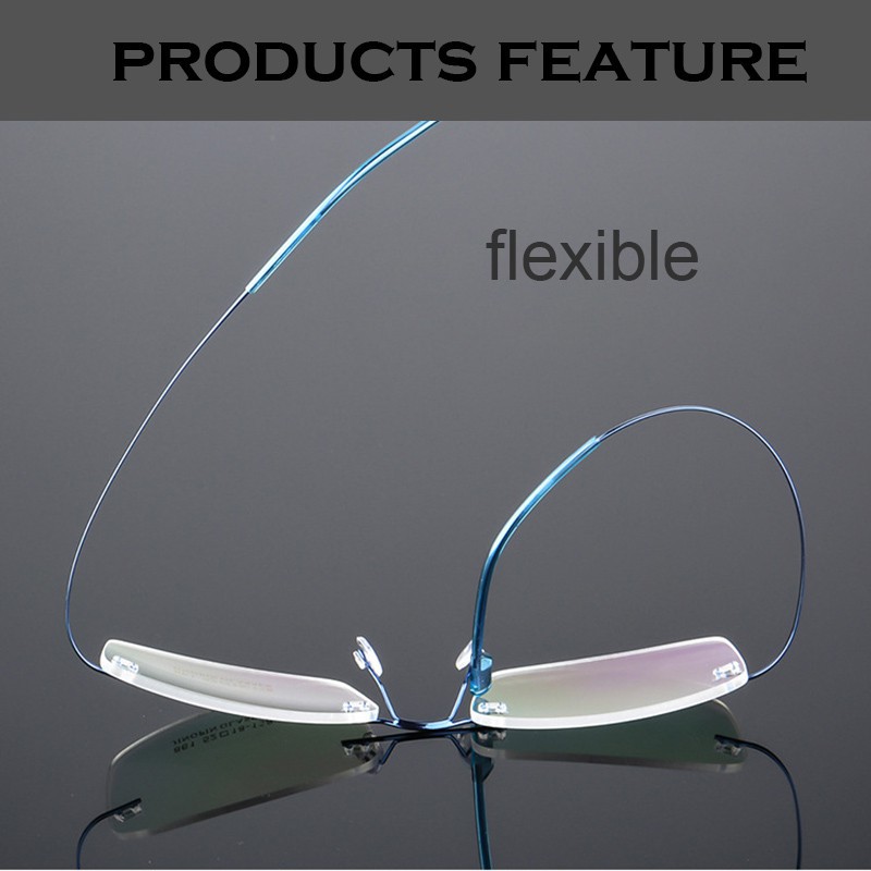 Kính cận thị gọng hợp kim titan siêu mỏng cho nam và nữ | BigBuy360 - bigbuy360.vn