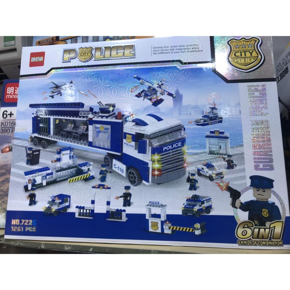 LẮP RÁP HỘP LỚN - NHIỀU MẢNH GHÉP LEGO XẾP HÌNH POLICE