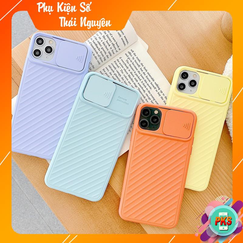 Ốp lưng silicone mềm thiết kế nắp trượt bảo vệ camera cho IPhone 11ProMax 11pro 11 X Xs Max XR 8 7 Plus | WebRaoVat - webraovat.net.vn