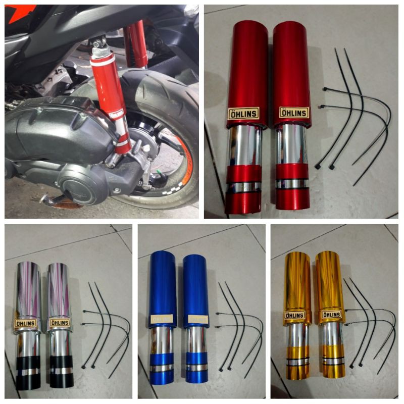 Ốp Bọc Phuộc Giảm Xóc Sau Chuyên Dụng Cho Xe Mô Tô Yamaha Nmax.aerox.lexi.pcx