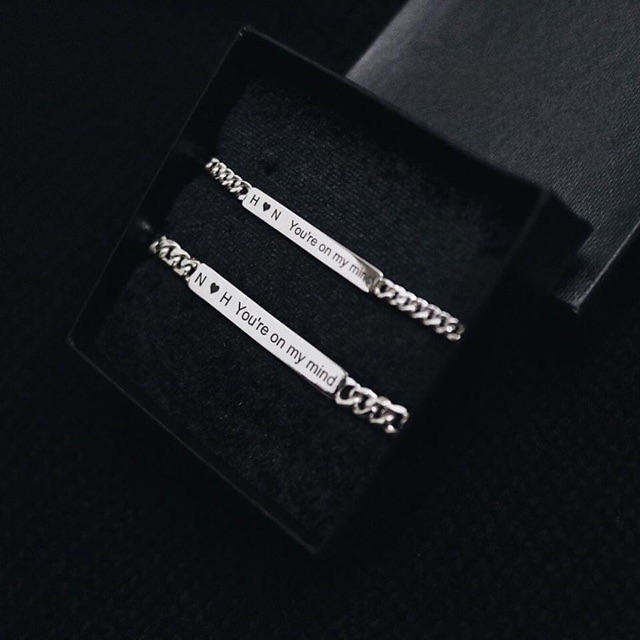 Lắc tay bạc đôi TLEE theo yêu cầu LT0157