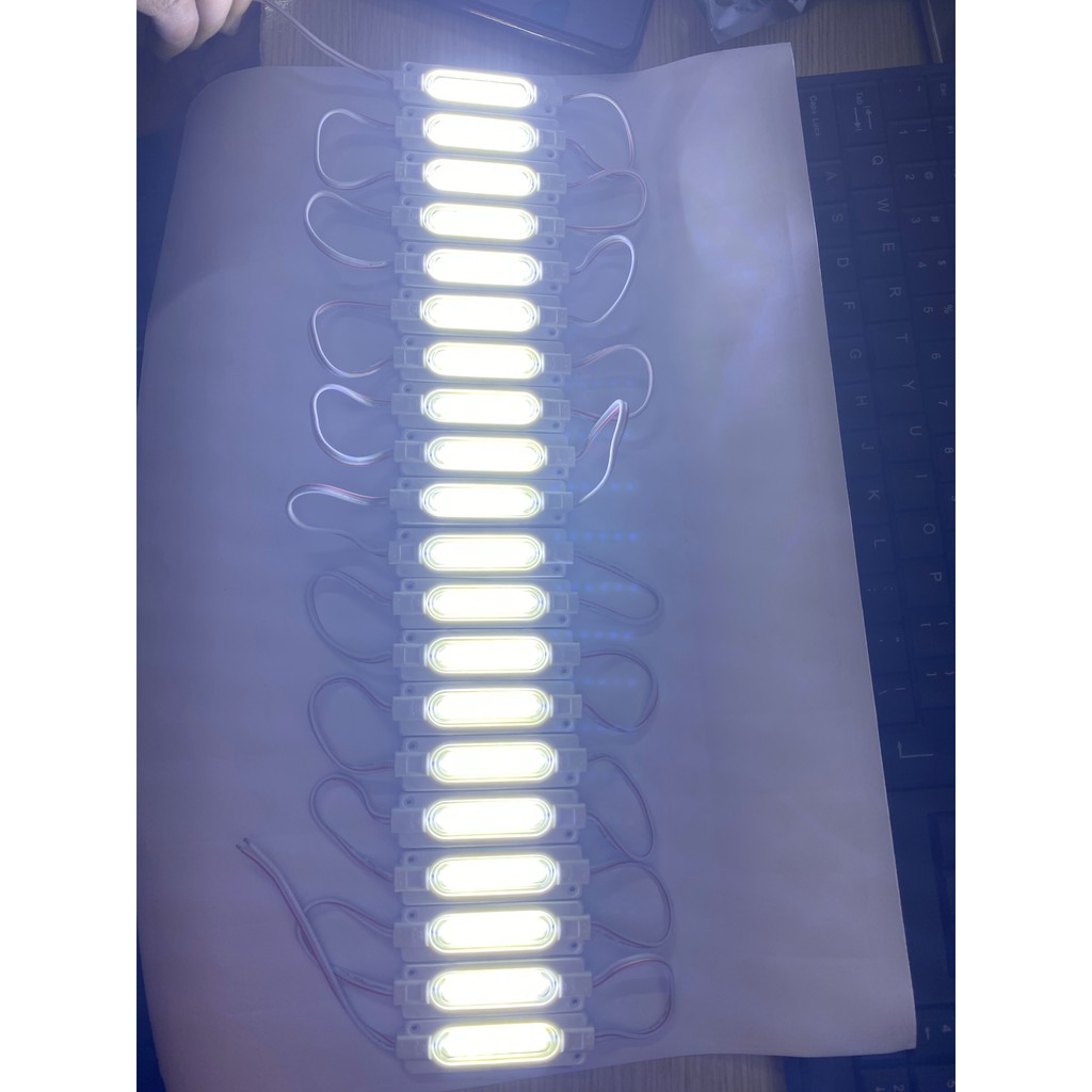 Led hắt COB kích thước 7020 màu trắng, màu vàng nắng siêu sáng chống nước