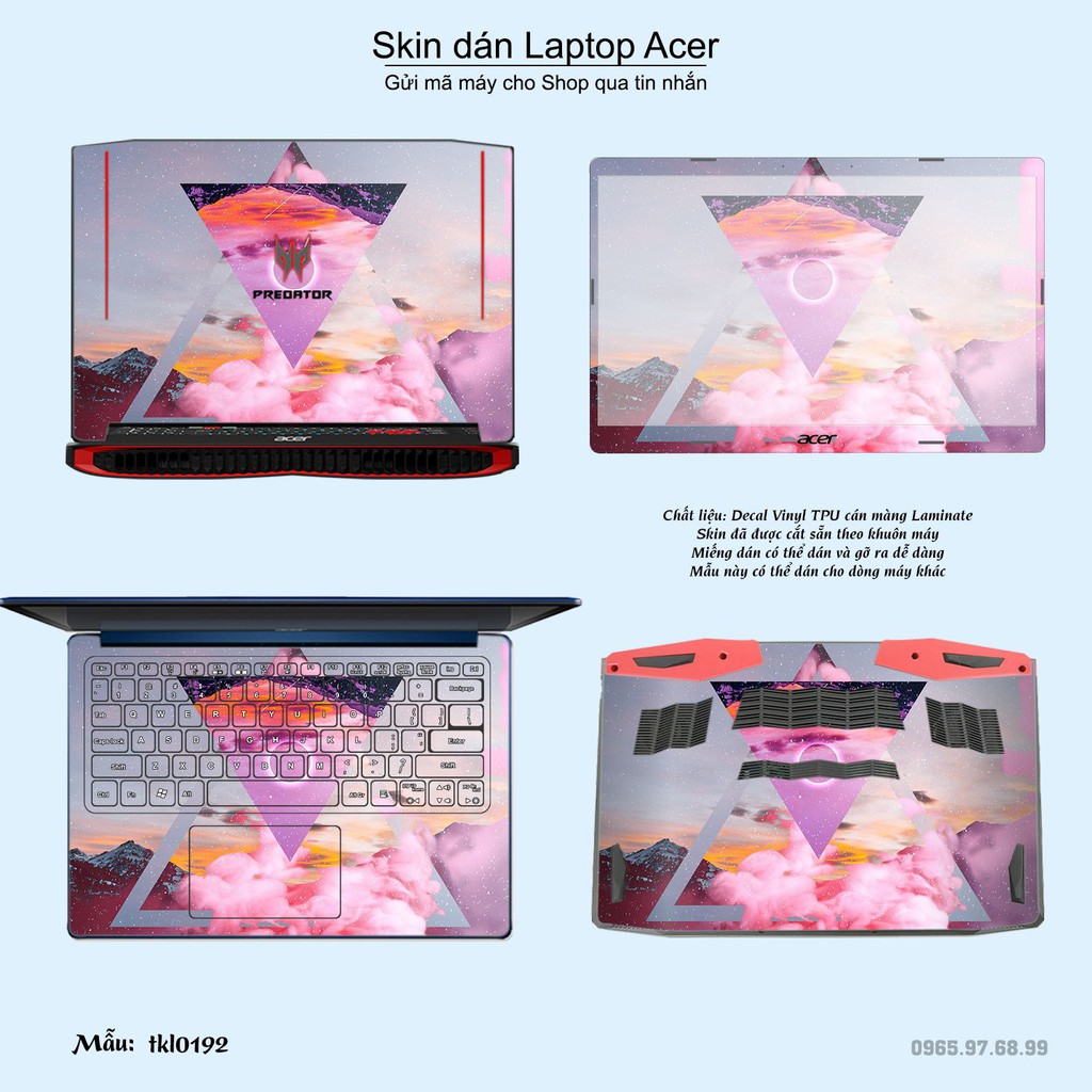 Skin dán Laptop Acer in hình thiết kế _nhiều mẫu 5 (inbox mã máy cho Shop)