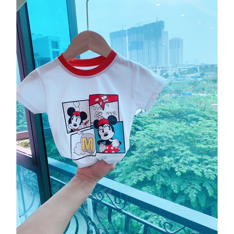 [Mã SKAMA06 giảm 8% tối đa 50K đơn 250K] Áo phông Mickey dành cho bé gái(Size đại)