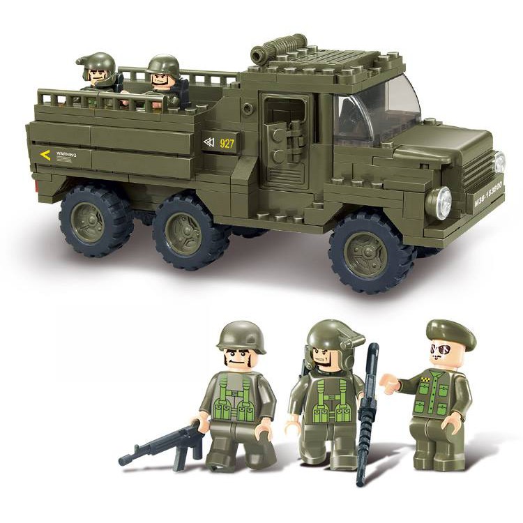 Đồ chơi lắp ráp Lego - Bộ xe quân đội cùng chiến binh