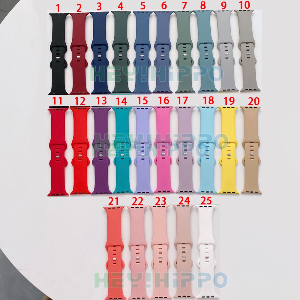 Dây đeo đồng hồ thông minh bằng silicone dẻo thay thế cho Apple iWatch 6 SE 5 4 3 2 1 38mm 42mm 40mm 44mm