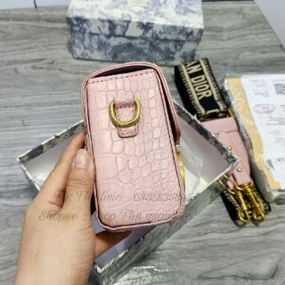 Túi chữ D vân  rắn fullbox bill