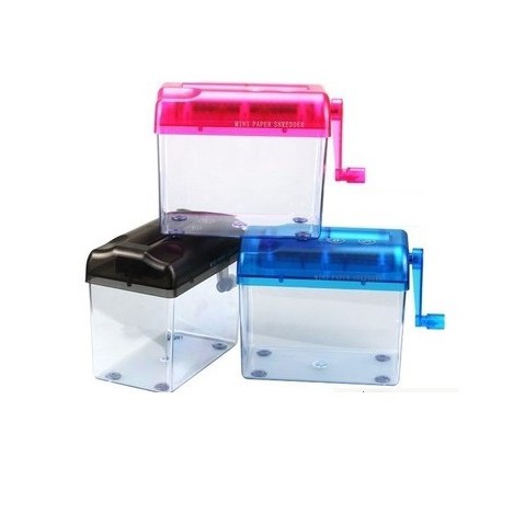 -Máy cắt giấy mini văn phòng, máy hủy tài liệu,dụng cụ cắt nhỏ giấy A4 cầm tay