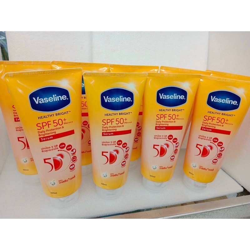 Dưỡng thể Vaseline 50x SPF 50++ 320ml thái lan