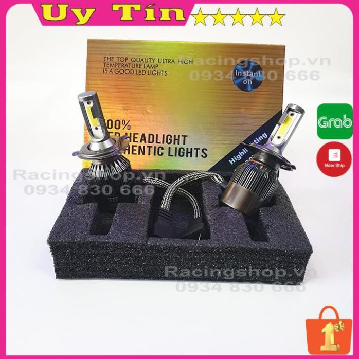 Bóng Đèn Led Pha Xe Máy ✨ Tăng Sáng ✨ Bóng Led Pha Trợ Sáng Chân H4 (Giá 1 bóng) NPP ĐÈN LED