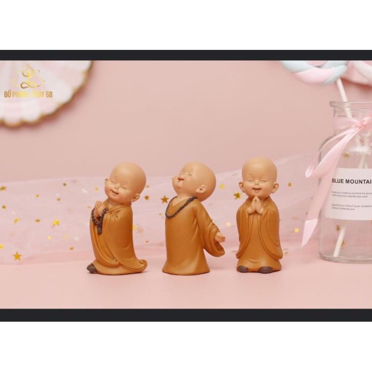 Tượng Chú Tiểu Áo Vàng Size Lớn 16CM