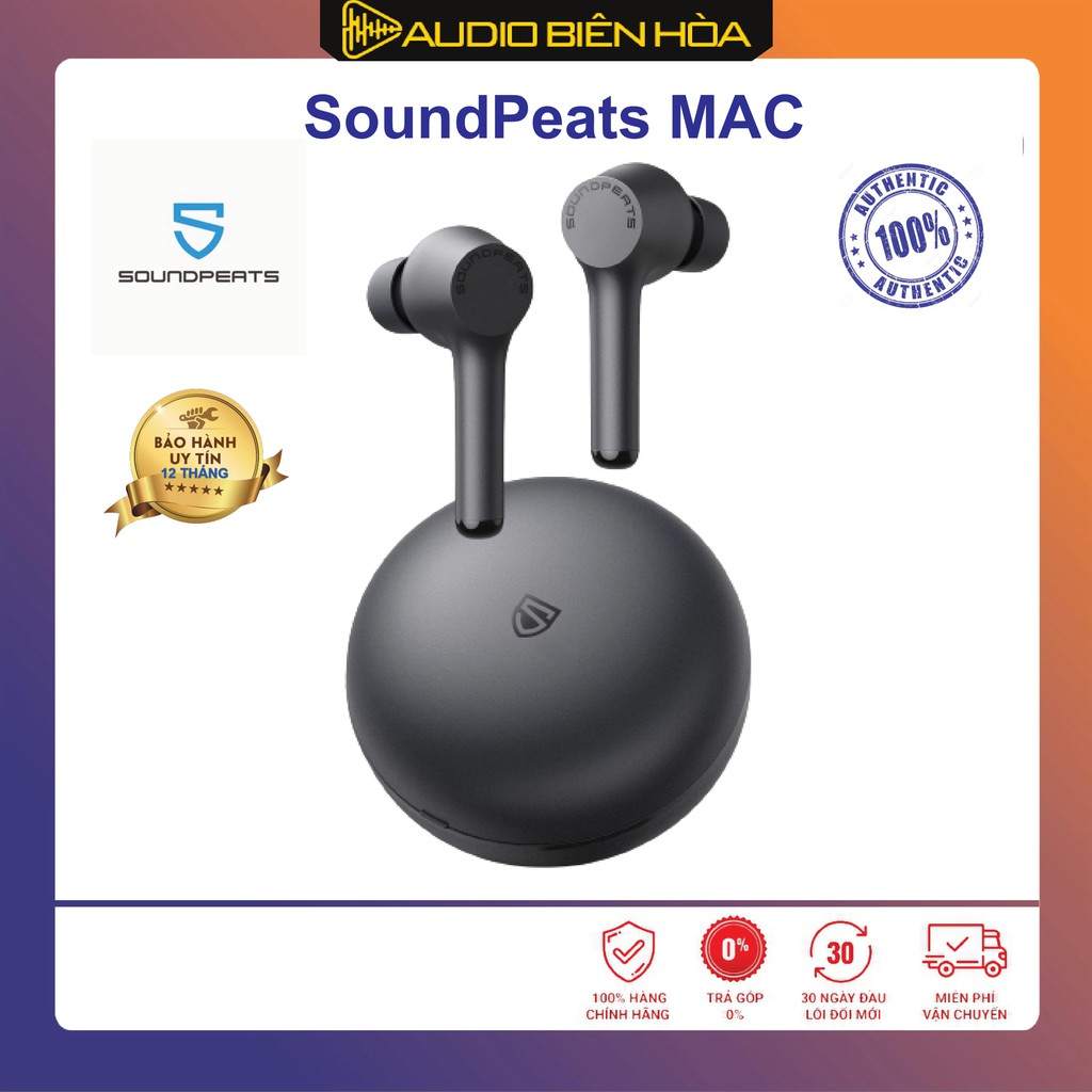 [Mã SKAMPUSHA7 giảm 8% đơn 250k]Tai nghe Soundpeats Mac - Chính Hãng - Bảo Hành 12 Tháng Lỗi Đổi Mới .