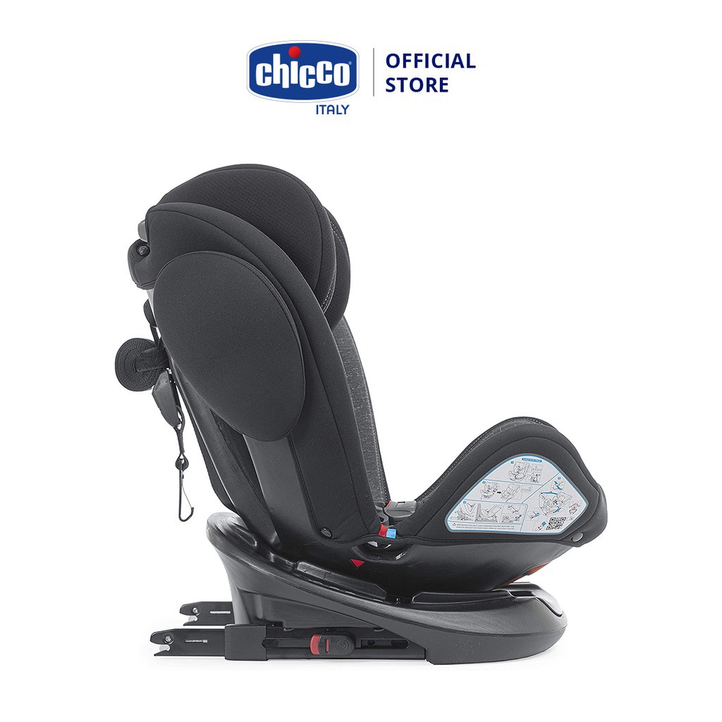 Ghế ngồi ô tô Chicco Unico Plus Isofix 0-12Y xoay 360˚ Đen Shadow