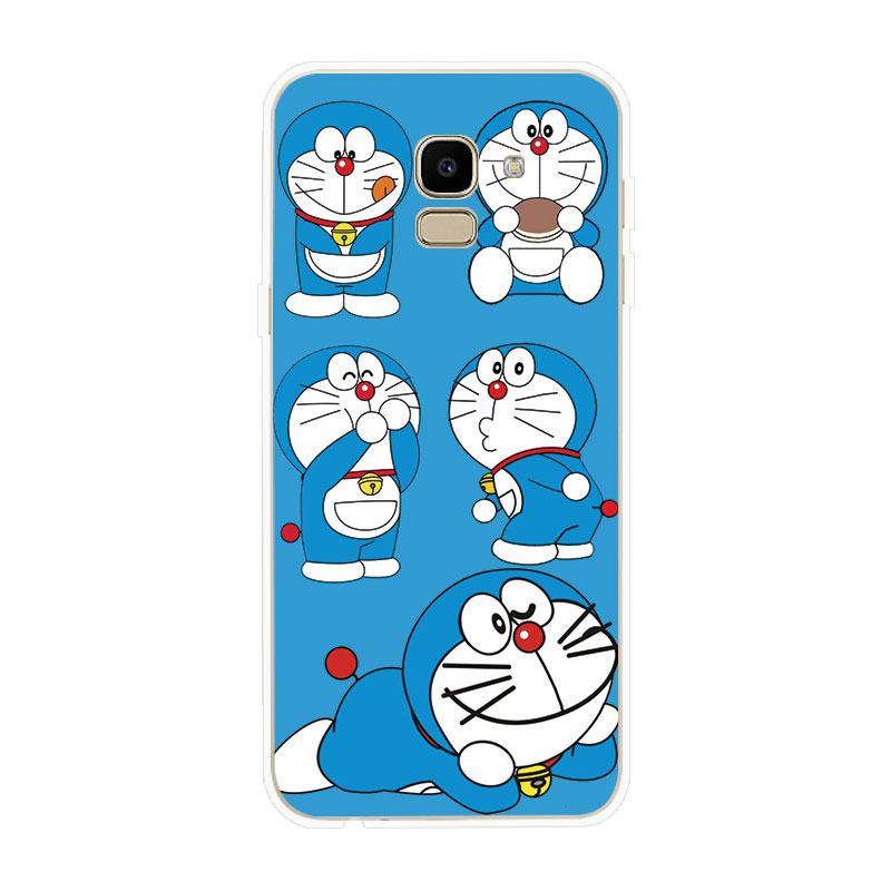 Ốp Lưng Samsung Galaxy J2 Pro J4 J4+ J6 J6+ Plus J8 2018 TPU mềm Case Doraemon