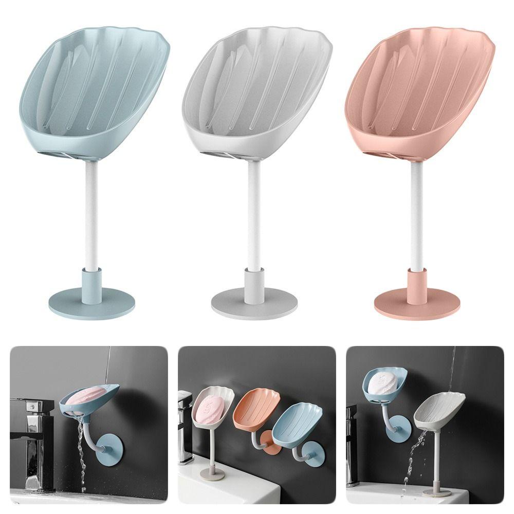 Khay Nhựa Đựng Xà Phòng Gắn Tường Có Thể Uốn Cong Tiện Dụng