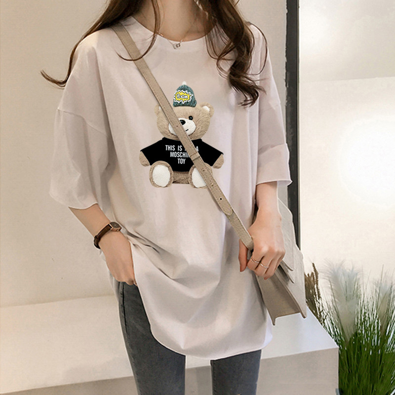 NRVP Áo thun tay ngắn dáng rộng thời trang phong cách cho nữ