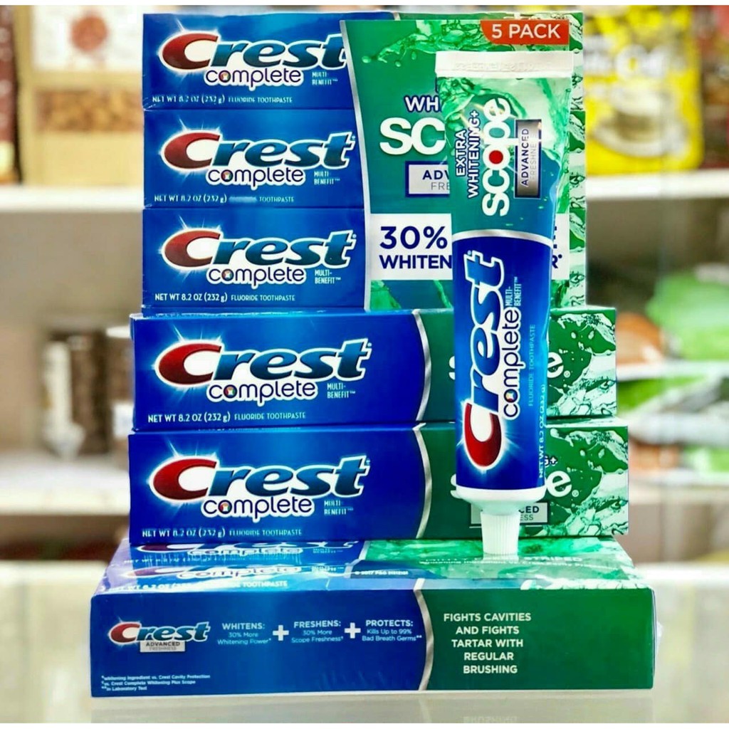 KEM ĐÁNH RẮNG CREST COMPLETE WHITENING SCOPE