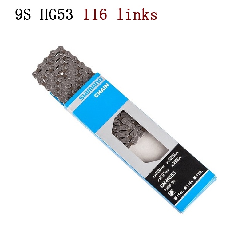 Bộ Dây Sên Xe Đạp 9 Tốc Độ Shimano Alivio HG53 CN-HG53 9 Tốc Độ 9S 116 Mối Nối 116L