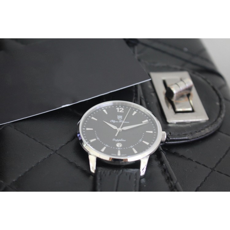 Đồng hồ nữ dây da Olym Pianus OP5709 OP5709LS-GL đen