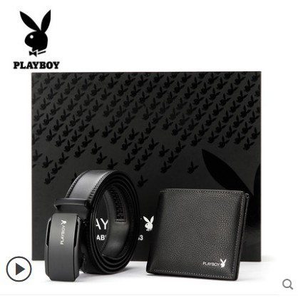 V3318-5] Combo Thắt Lưng + Ví Da Playboy Chính Hãng