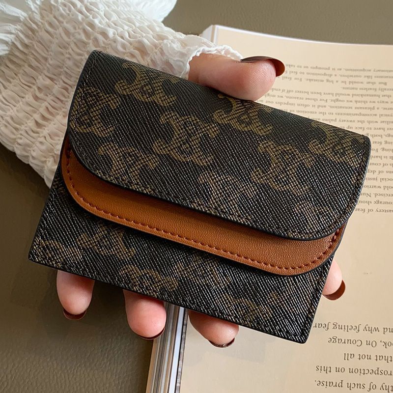 Ví Da Nhỏ Đựng Thẻ / Bằng Lái Xe In Họa Tiết Arc de Triomphe Cổ Điển Dành Cho Bạn Nữ