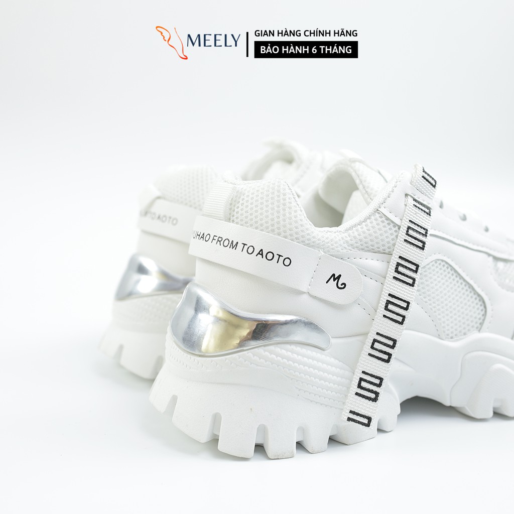 Giày Thể Thao Nữ MEELY Độn Đế Sneaker Ulzzang Năng Động - MS085