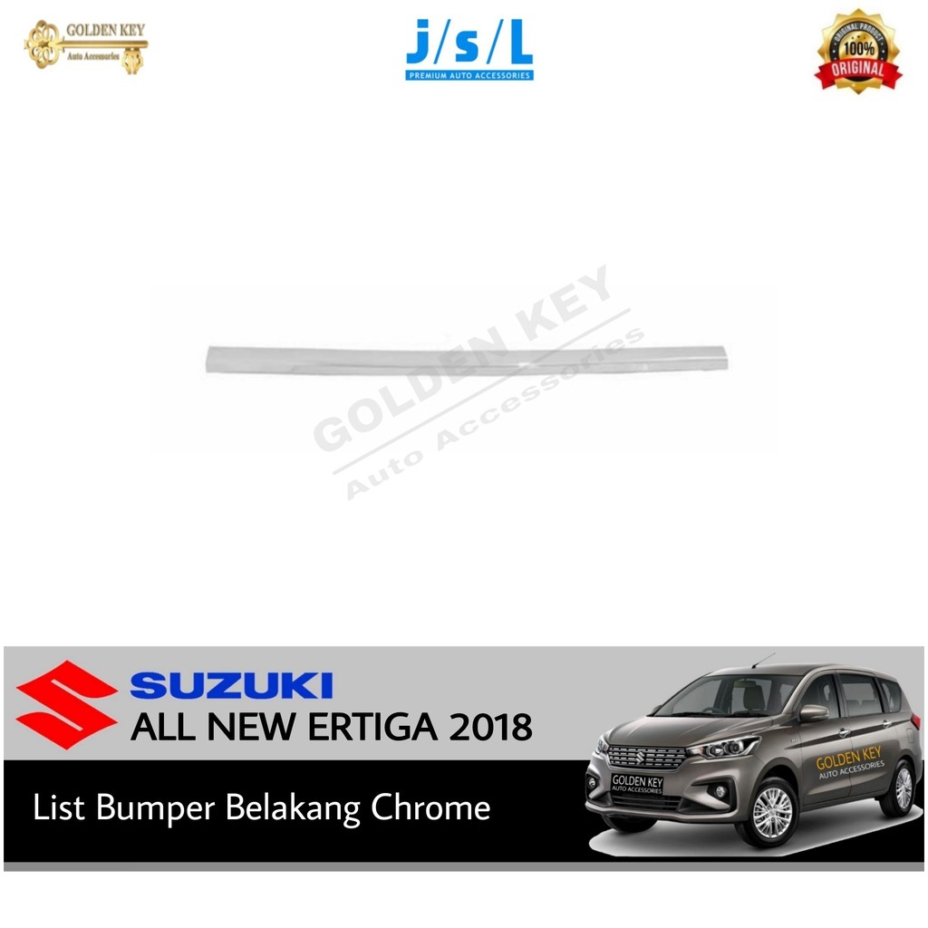 Thanh cản sau bằng crom cho xe hơi Ertiga 2018