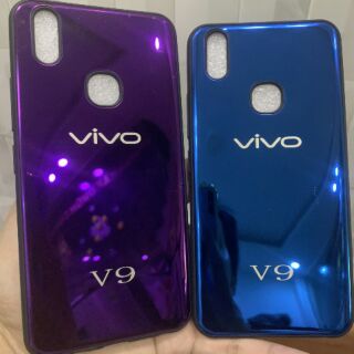 Ốp lưng Vivo V9 viền dẻo mặt lưng kính