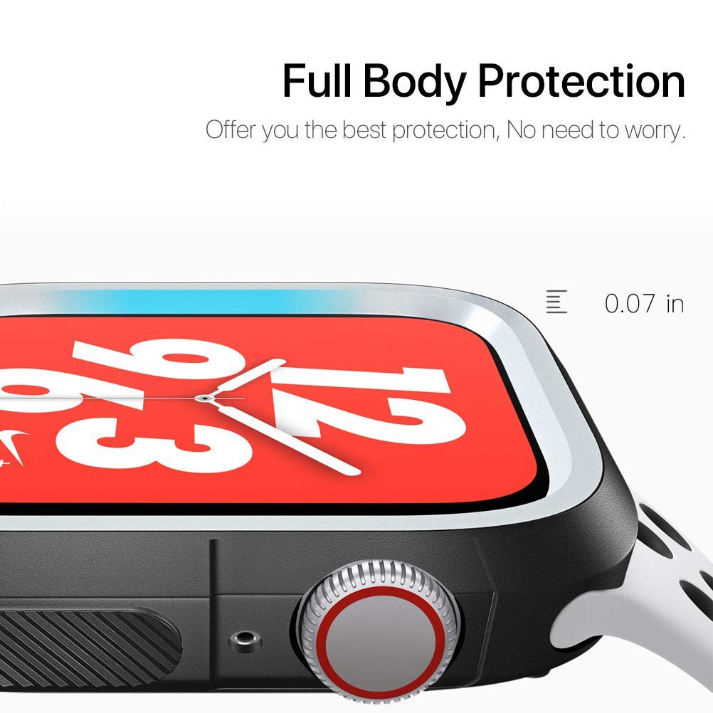 Ốp nhựa silicone cho đồng hồ thông minh Apple Watch iWatch 38mm 42mm 40mm 44mm