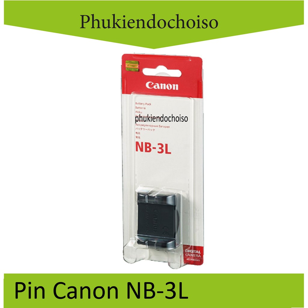 Bộ sản phẩm thay thế 1 pin 1 sạc Canon NB-3L