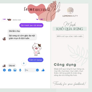 LEMONMASK-BỘT KHỔ QUA RỪNG HANDMADE