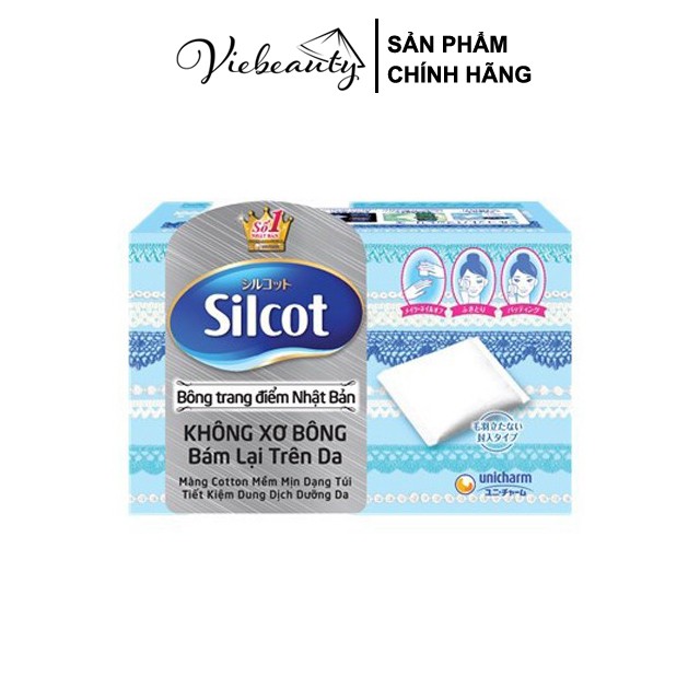 Bông Trang Điểm (Bông Tẩy Trang) Silcot 82 miếng/hộp - Viebeauty | BigBuy360 - bigbuy360.vn