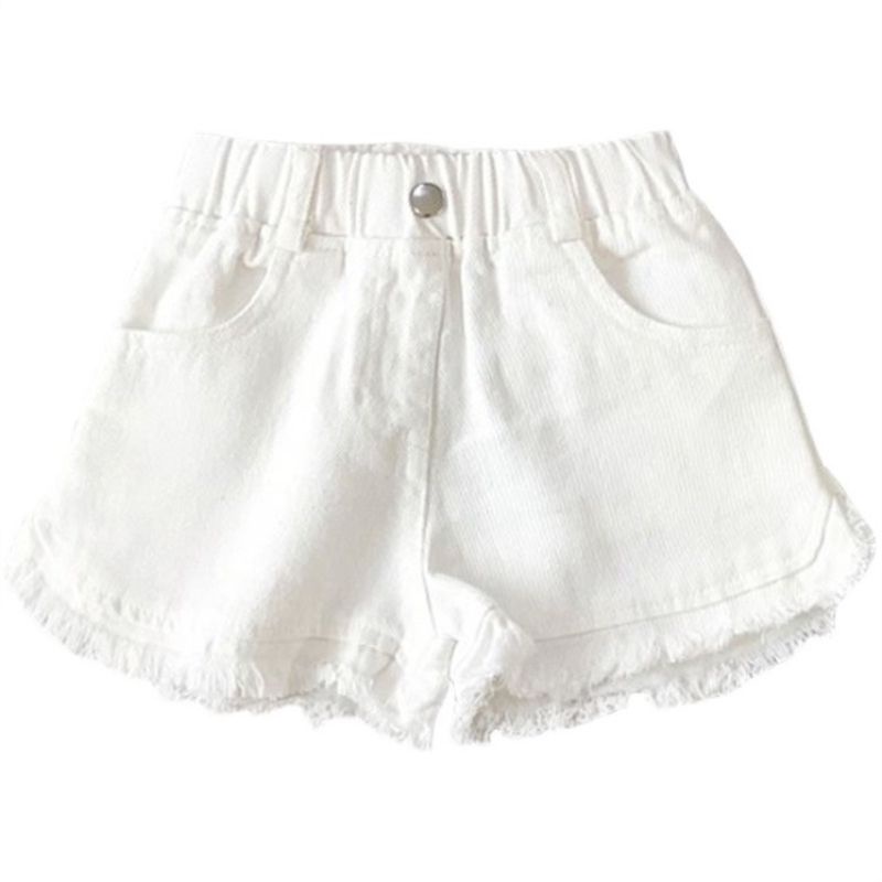 [Babycat] Hàng Có Sẵn Quần Short Jean Màu Trơn Phong Cách Hàn Quốc Nhật Bản Mới Mùa Hè Cho Bé Gái