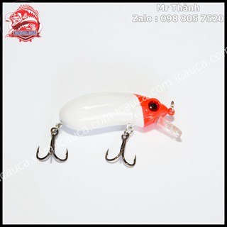 CC60 Trắng Đỏ VN 6cm 10g hàng chính hãng câu cá lóc chẻm tráp hiệu quả cao