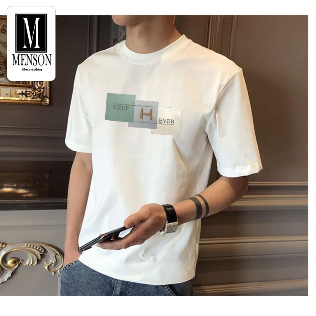 [Hàng Cao Cấp] Áo Thun Nam, Áo Phông Nam Cổ Tròn Cao Cấp Vải Cotton Co Giãn 4 Chiều Chất Mát Mùa Hè - MENSON M1131 | BigBuy360 - bigbuy360.vn