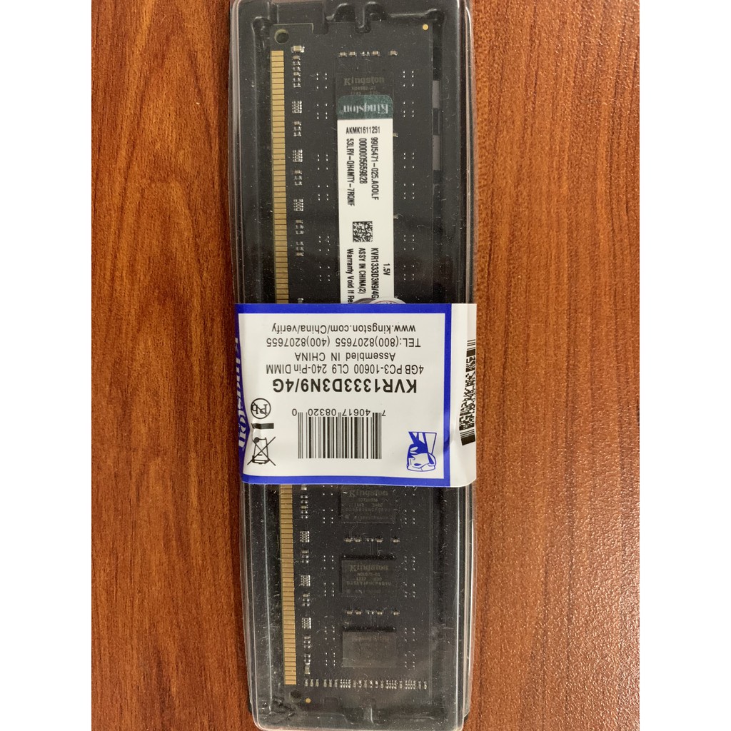 RAM Kingston 4Gb DDR3 Bus 1333Mhz Mới 100% bảo hành 3 năm