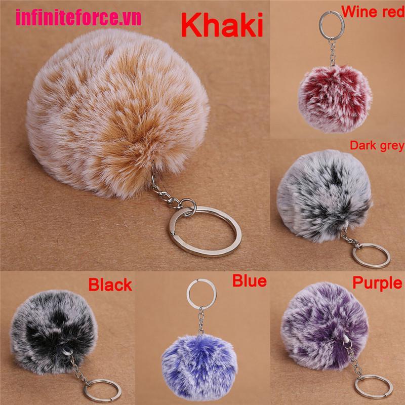 Vn Móc Khóa Cục Bông Lông Thỏ Thời Trang