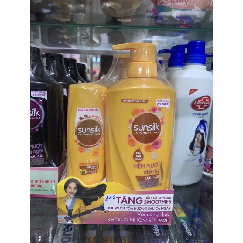 Dầu gội đầu Sunsilk mềm mượt diệu kỳ 650g ❣️ MUA 1 TẶNG 1❣️  tặng kèm xả 140gr HÀNG VIỆT NAM