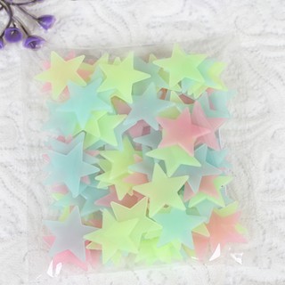 100 SAO DẠ QUANG XANH 3CM - CÓ KÈM KEO