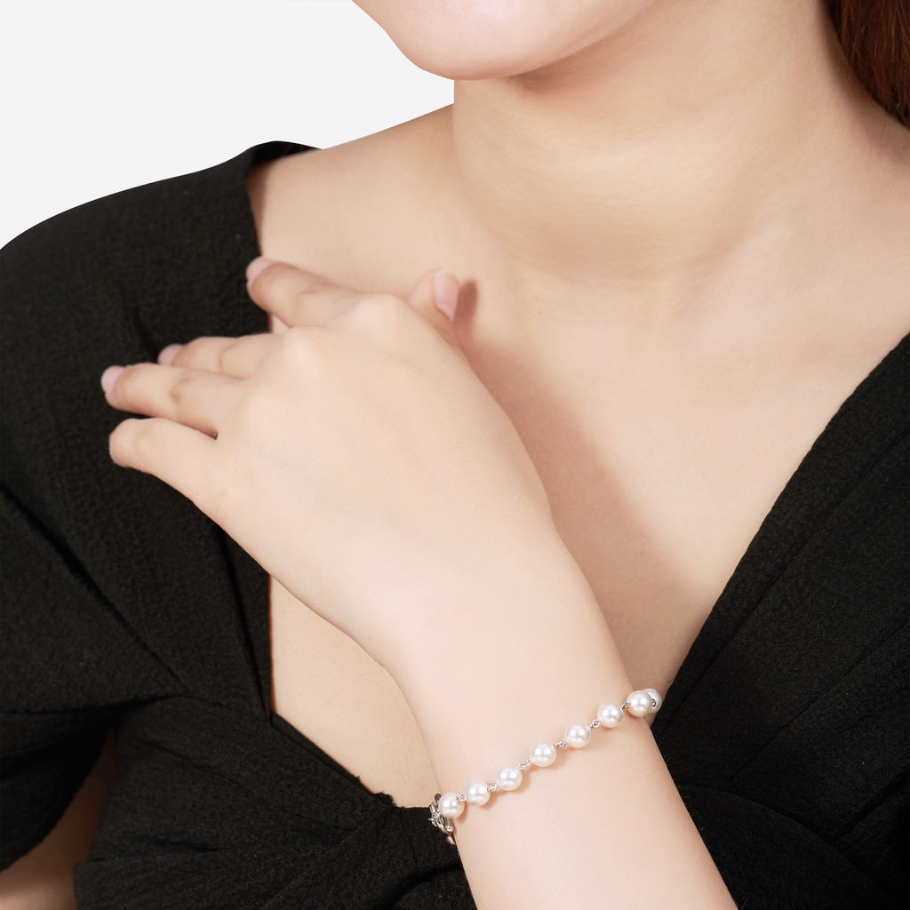 Lắc tay Bạc Ngọc trai nhân tạo Style By PNJ NH00W000003