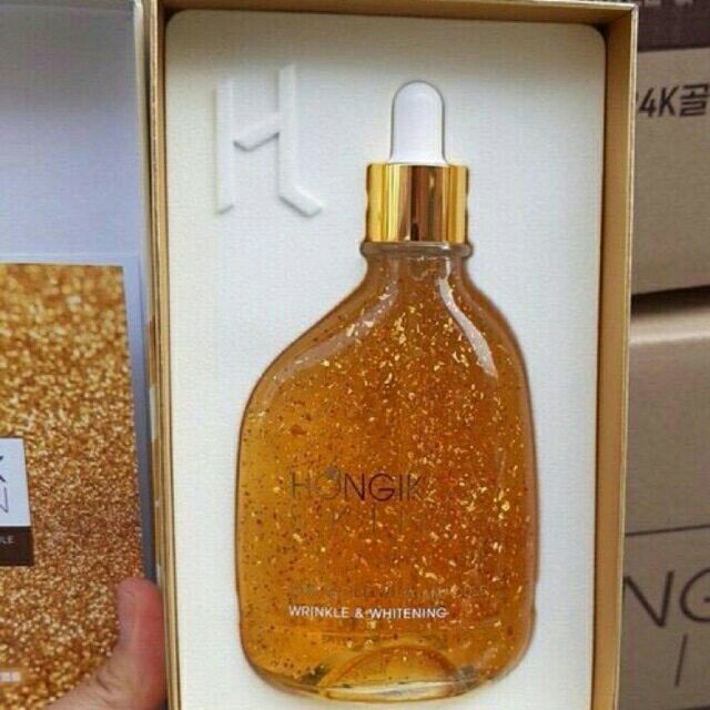 100ml Tinh Chất Vàng Non Hongik Skin 24K Gold Vita Ampoule Hàn Quốc