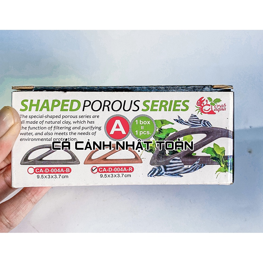 ĐỒ CHƠI GỐM SỨ TRANG TRÍ BỂ CÁ CHO TÔM TÉP CÁ CRAB AQUA 10X3X7CM