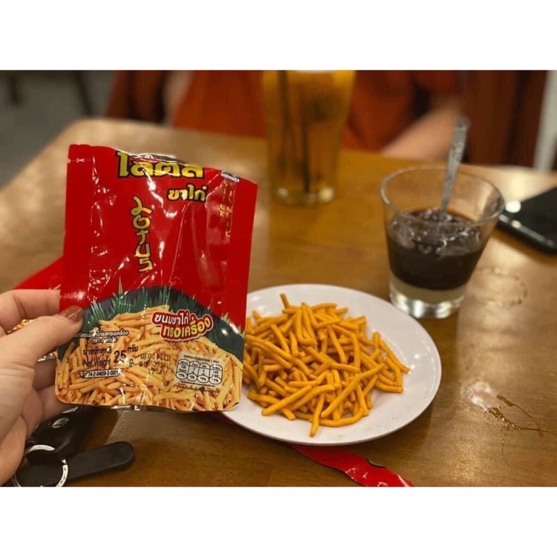 Combo 3 Gói Snack Tăm Thái Bim Bim Que Thái Lan Các Vị