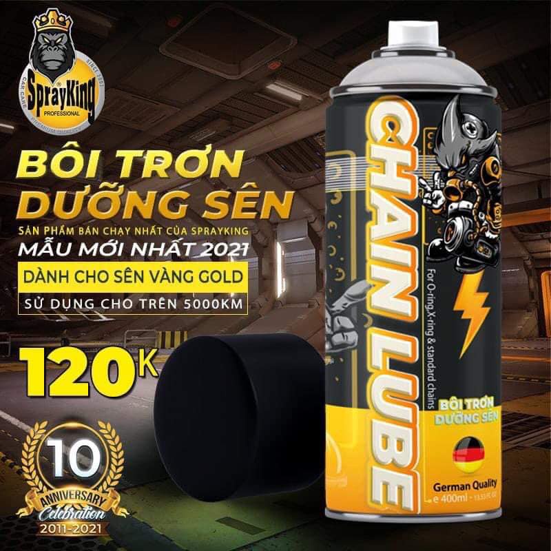 XỊT RỬA SÊN - DƯỠNG BÓNG SẠCH XE - SPRAYKING PLASTIC SHINE/CHAIN CLEAN/CHAIN LUBE