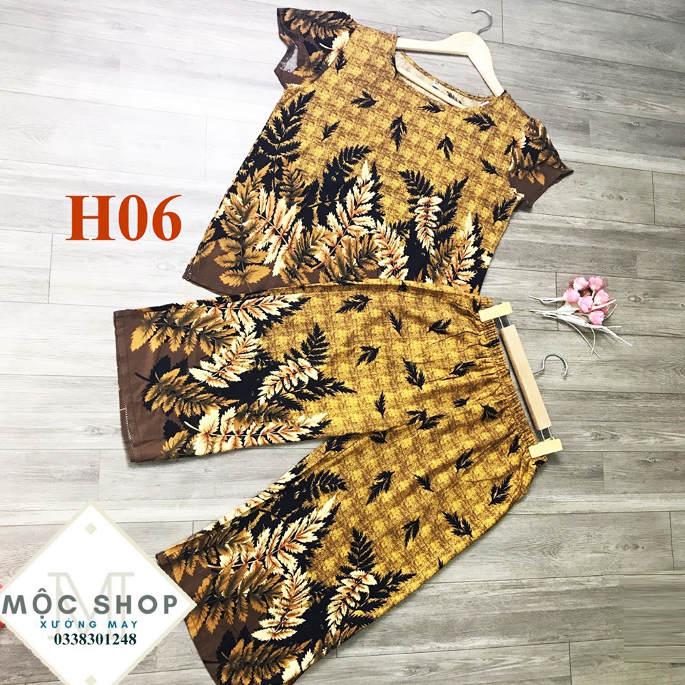 Bộ Đồ Lanh Sớ Chân Hoa Quần Lửng Ống Rộng - BỘ LANH TRUNG NIÊN CHO MẸ | BigBuy360 - bigbuy360.vn