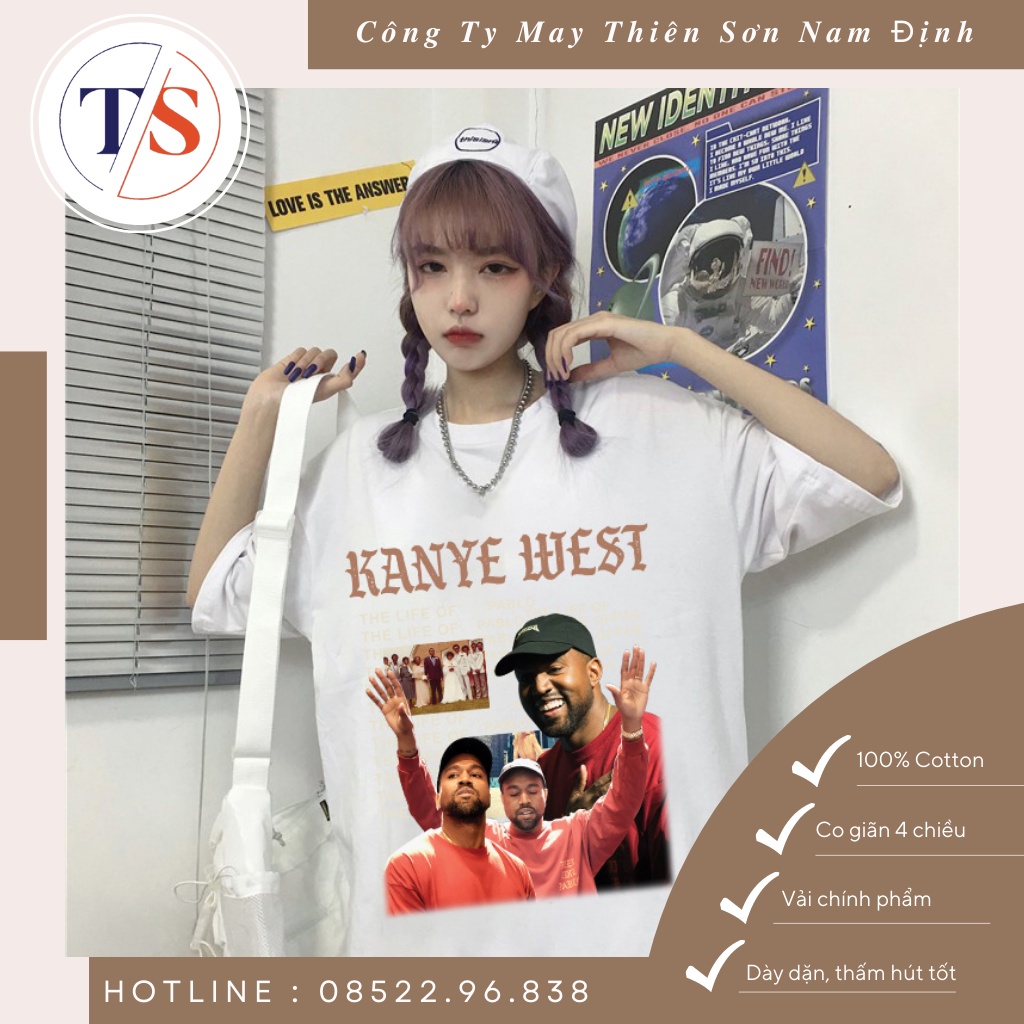 Áo thun nam nữ KANYE LUEST form rộng - áo phông Unisex.